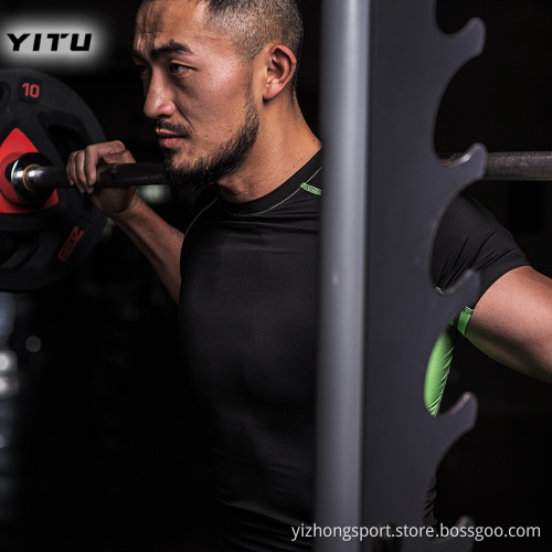Moisture Wicking Dry Fit T-shirt Tight Grey